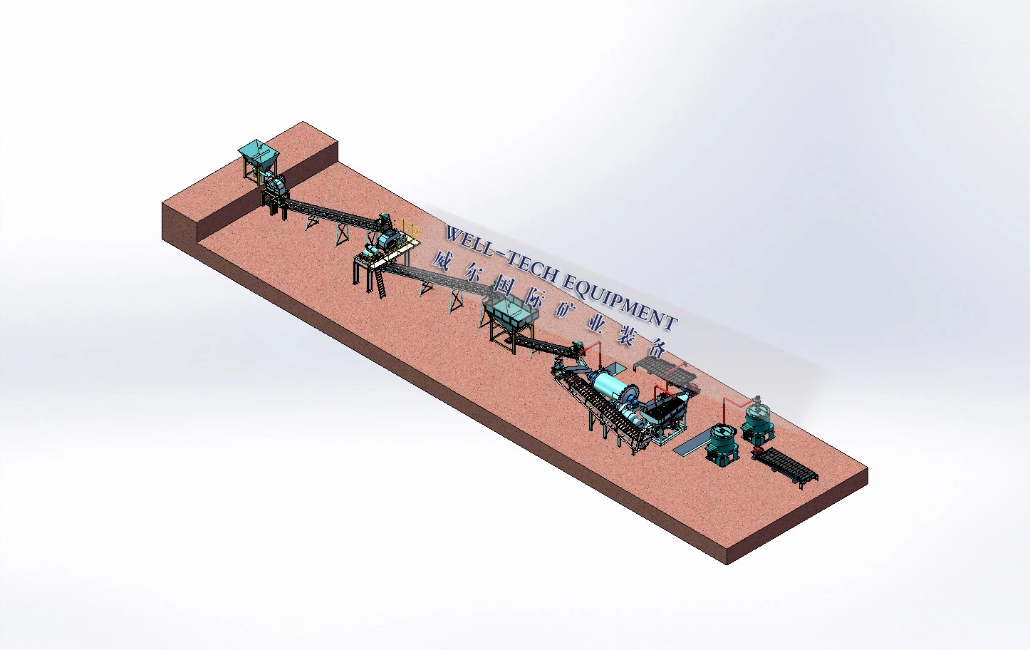 Stone gold plant whole line machine Stone gold plant whole line machine